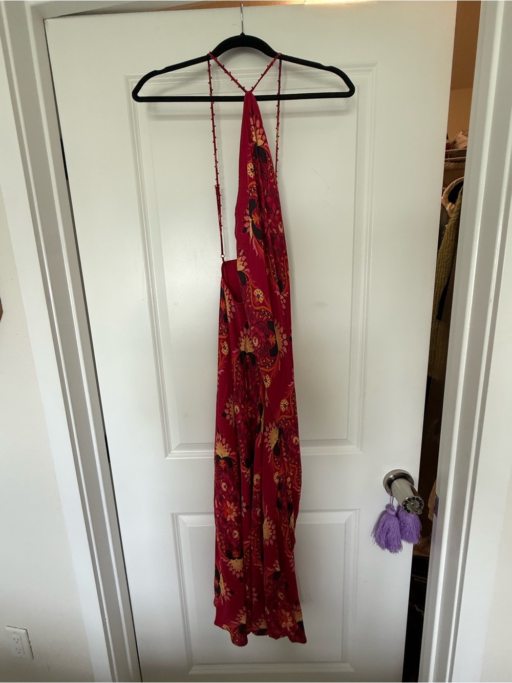 FARM Rio Red Halter-Style Printed Maxi Dress - Picture 7 of 9